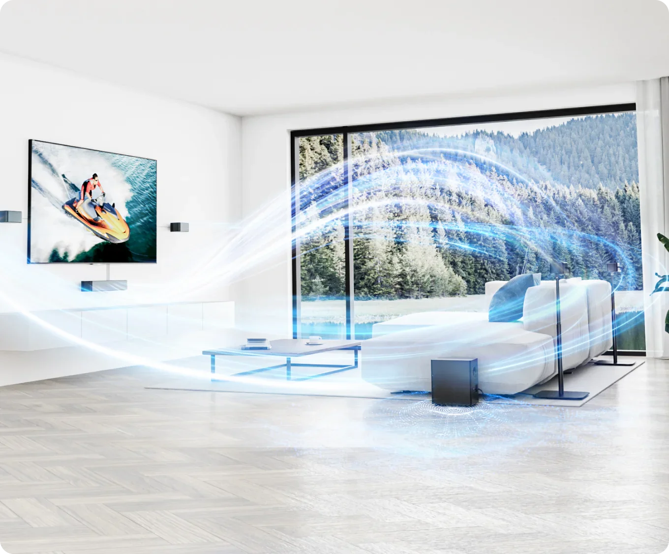 Poseidon E40 Projector & Poseidon D80 Soundbar Bundle