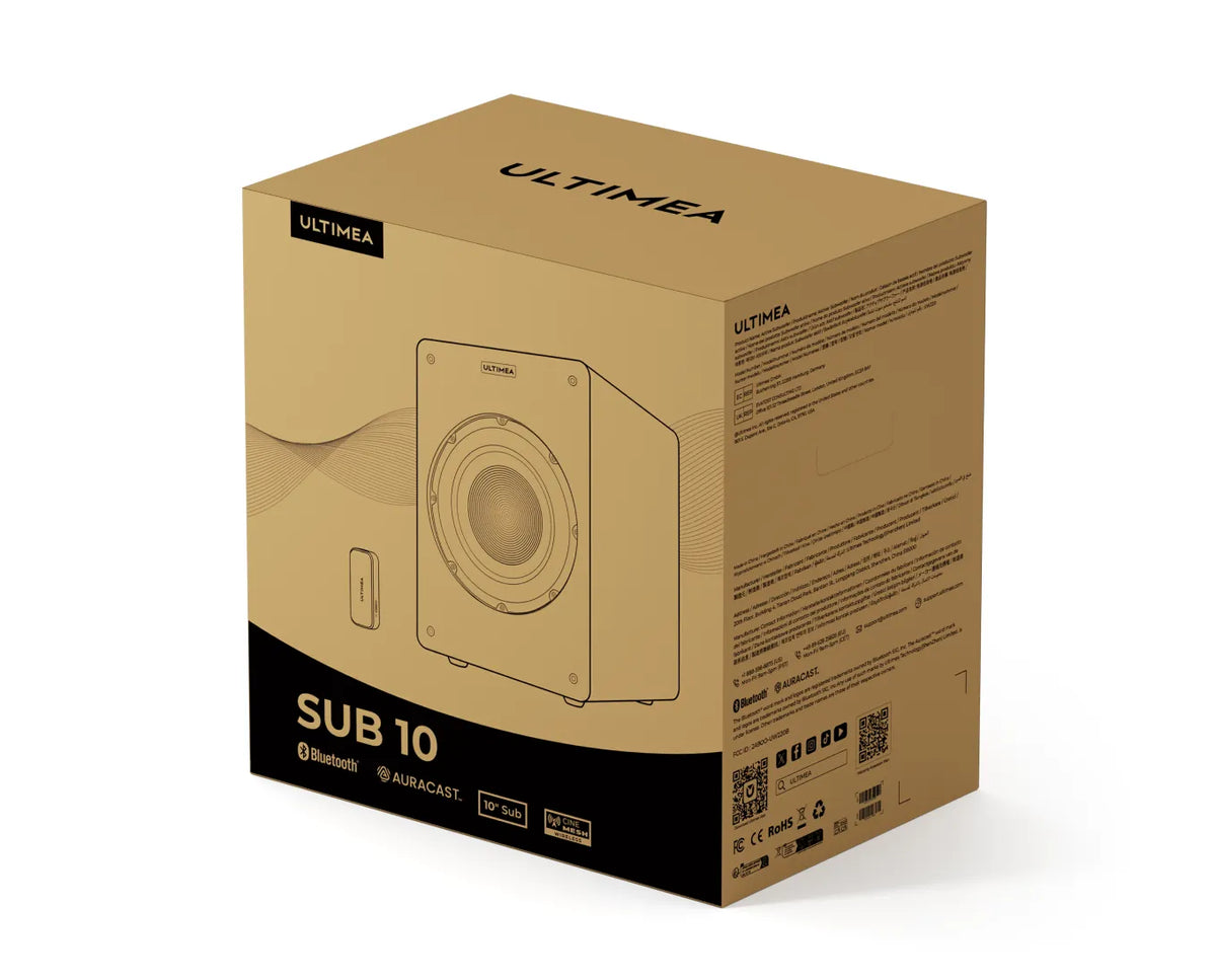 SUB-10 Smart 10" Subwoofer with Wireless Subwoofer Adapter