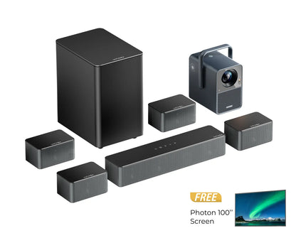 Poseidon E40 Projector & Poseidon D70 Soundbar Bundle