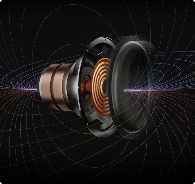 Dual‑Magnet Subwoofer with ±17mm High Excursion