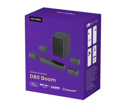 Refurbished Poseidon D80 Boom 7.1 Soundbar