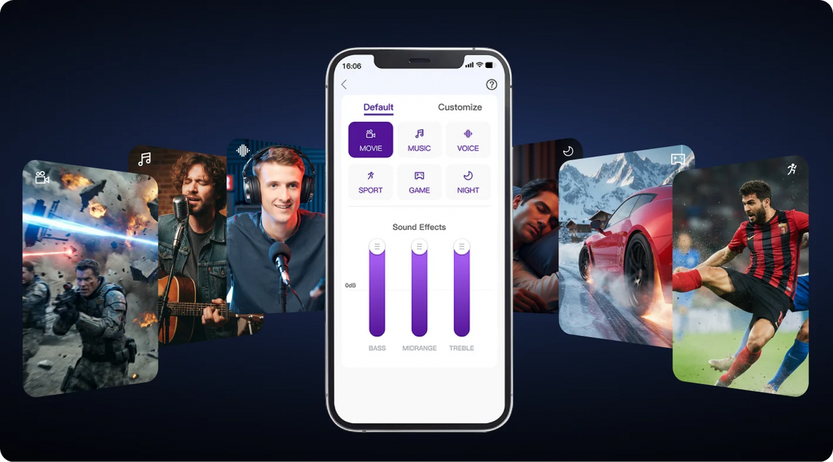 6 Preset Sound Modes