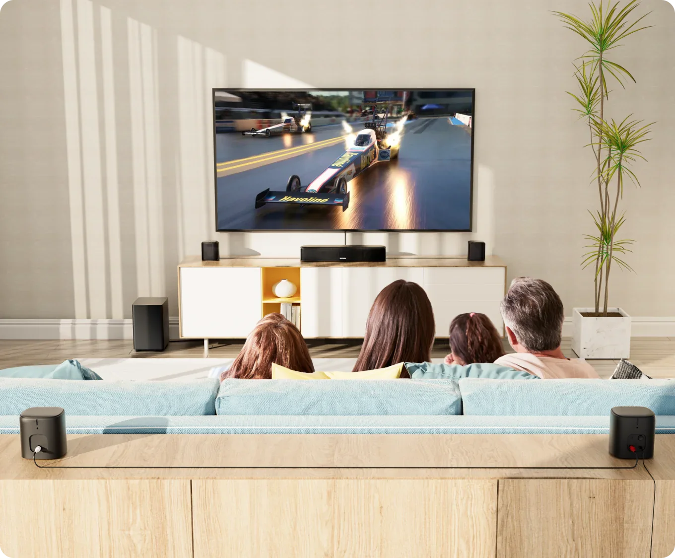 Nova C40 Projector & Aura A40 Soundbar Bundle