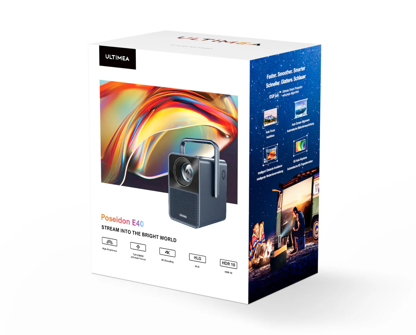 Poseidon E40 Projector & Poseidon D70 Soundbar Bundle