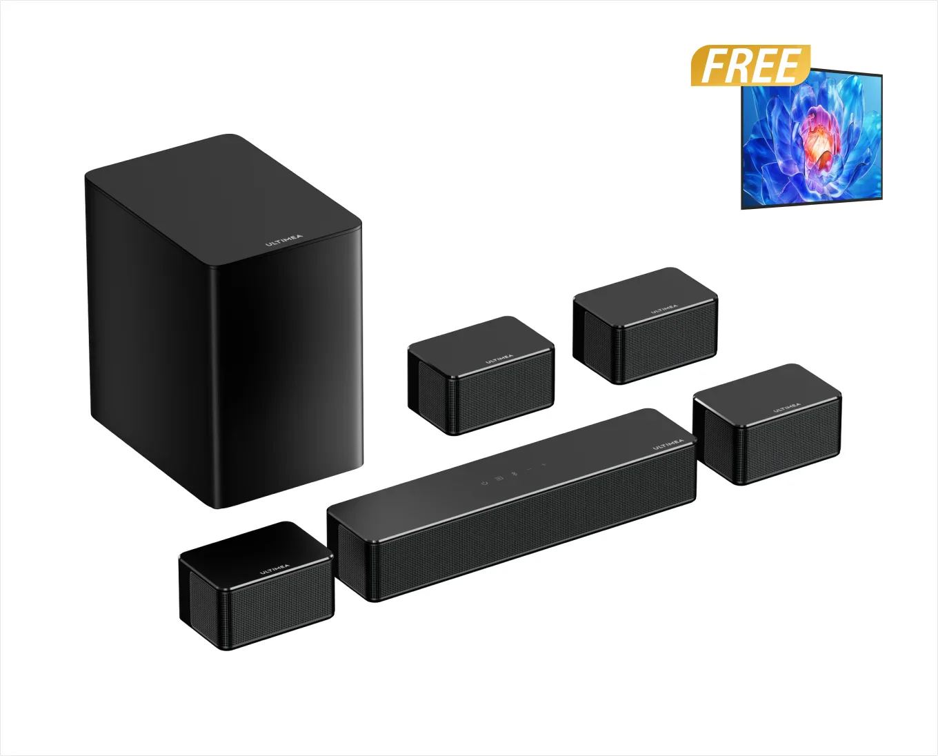 Poseidon D70 Soundbar + Free Gift